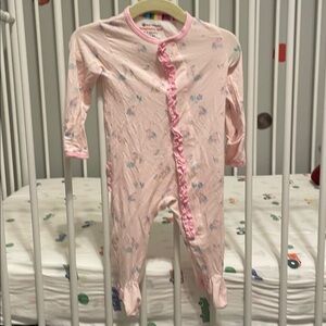 Magnetic Me Pink Baby Onesie with Ruffle Detail